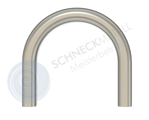 Edelstahl schweißbogen 180 - edelstahl, 180°